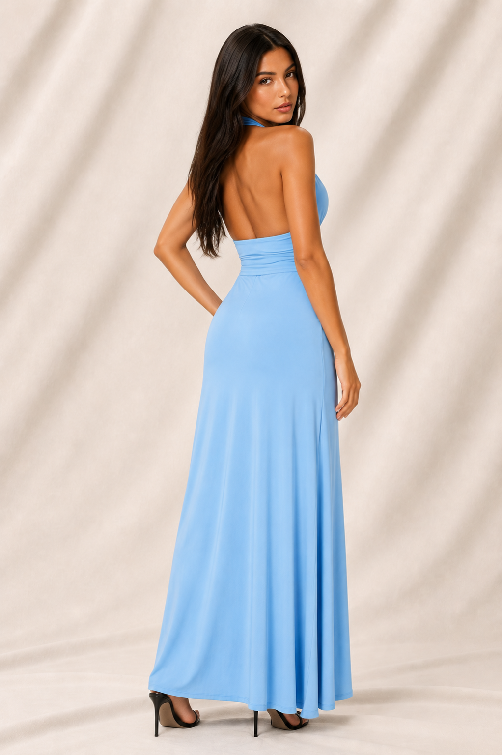 Alma Maxi Vestido – Azul Celeste