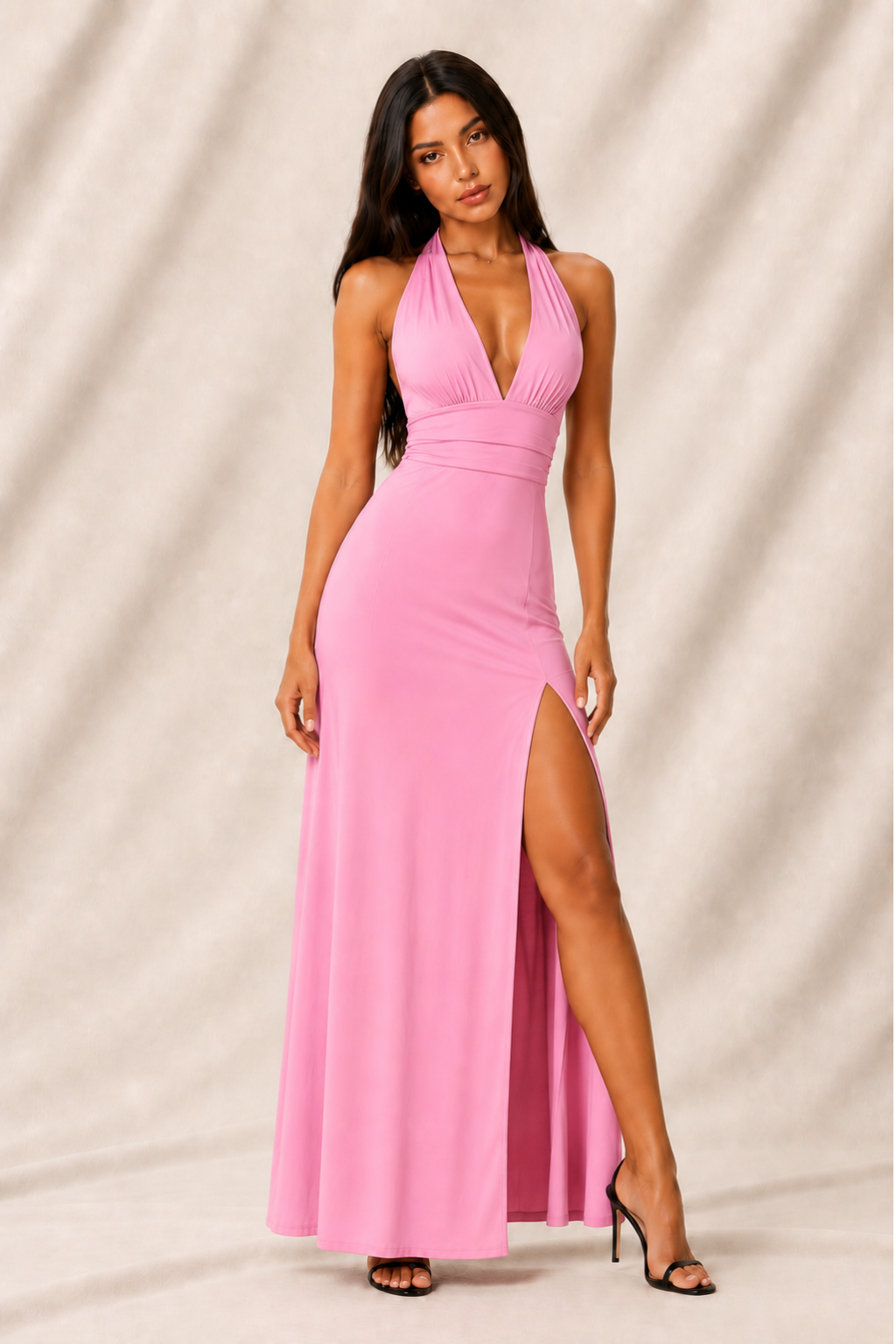 Alma Maxi Vestido – Rosa