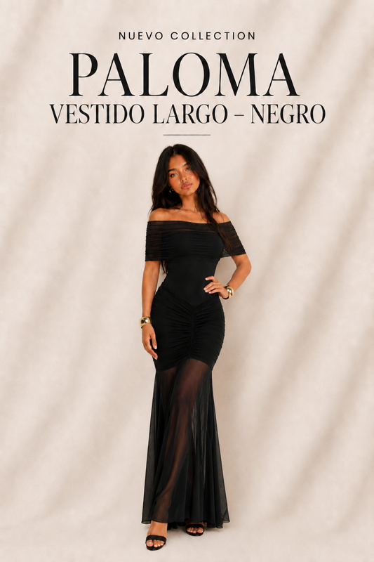 Paloma Vestido Largo – Negro