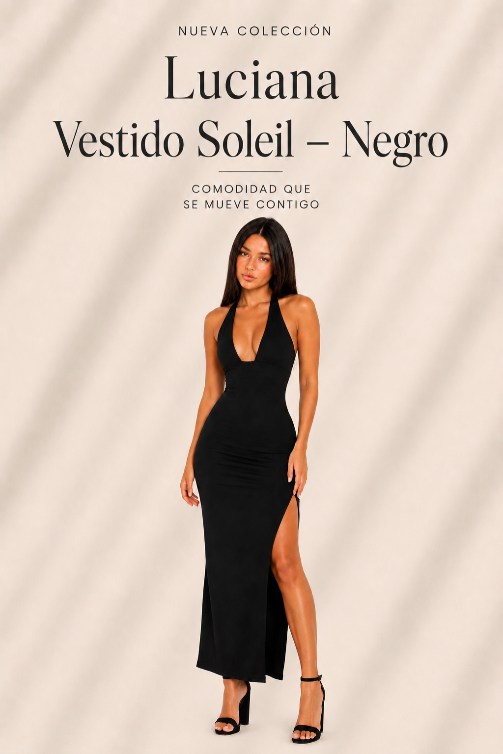 Luciana Vestido Soleil – Negro