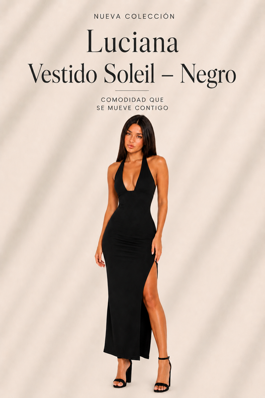 Luciana Vestido Soleil – Negro